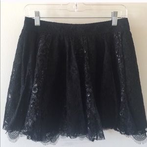 Alice + Olivia Metallic Lace Skirt